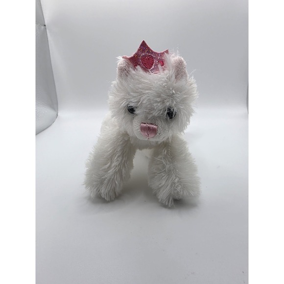 Aurora Other - Aurora Princess Kitty Cat White Plush 7" Stuffed Animal Toy Pink Crown 2018